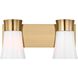 Drew & Jonathan Scott Roy 2 Light 14.5 inch Satin Brass Vanity Light Wall Light