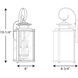 Squire 2 Light 19 inch Antique Bronze Outdoor Wall Lantern in Antique Bronze and Vintage Brass, Medium