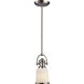Brooksdale 1 Light 5 inch Satin Nickel Pendant Ceiling Light