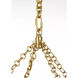 Julie Neill Gianna LED 36 inch Gild Ring Chandelier Ceiling Light in Frosted Glass