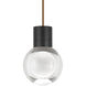 Mina LED 5.4 inch Black Line-Voltage Pendant Ceiling Light