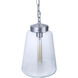 Laclede 1 Light 9.3 inch Satin Aluminum Outdoor Pendant