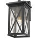 Brookside 1 Light 18.25 inch Black Outdoor Wall Light