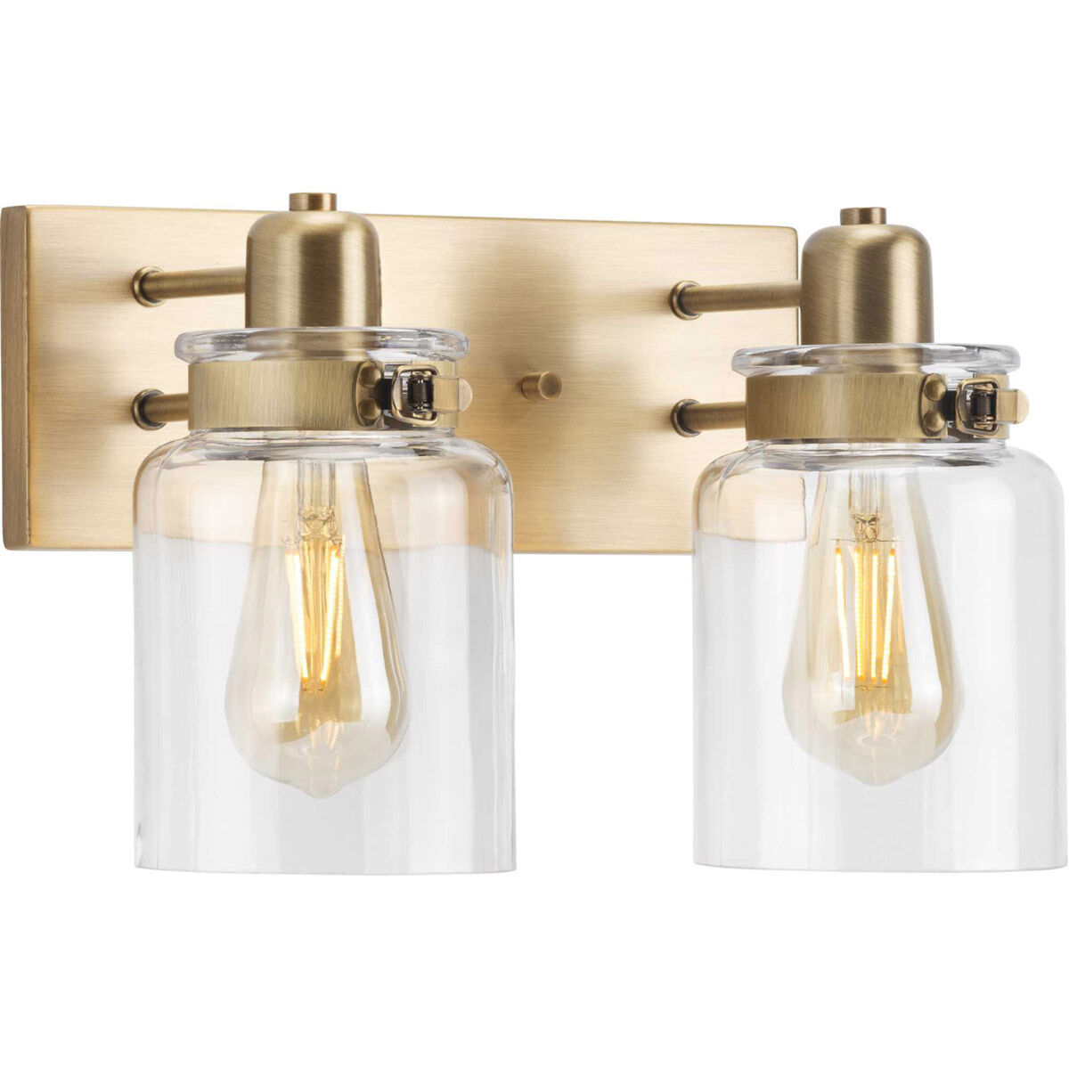 Calhoun 2 Light 13 inch Vintage Brass Bath Vanity Wall Light