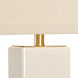 Chelsea House 31 inch 100.00 watt Cream/Antique Brass/Clear Table Lamp Portable Light