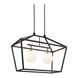 Denison 2 Light 36 inch Black Outdoor Linear Lantern Pendant