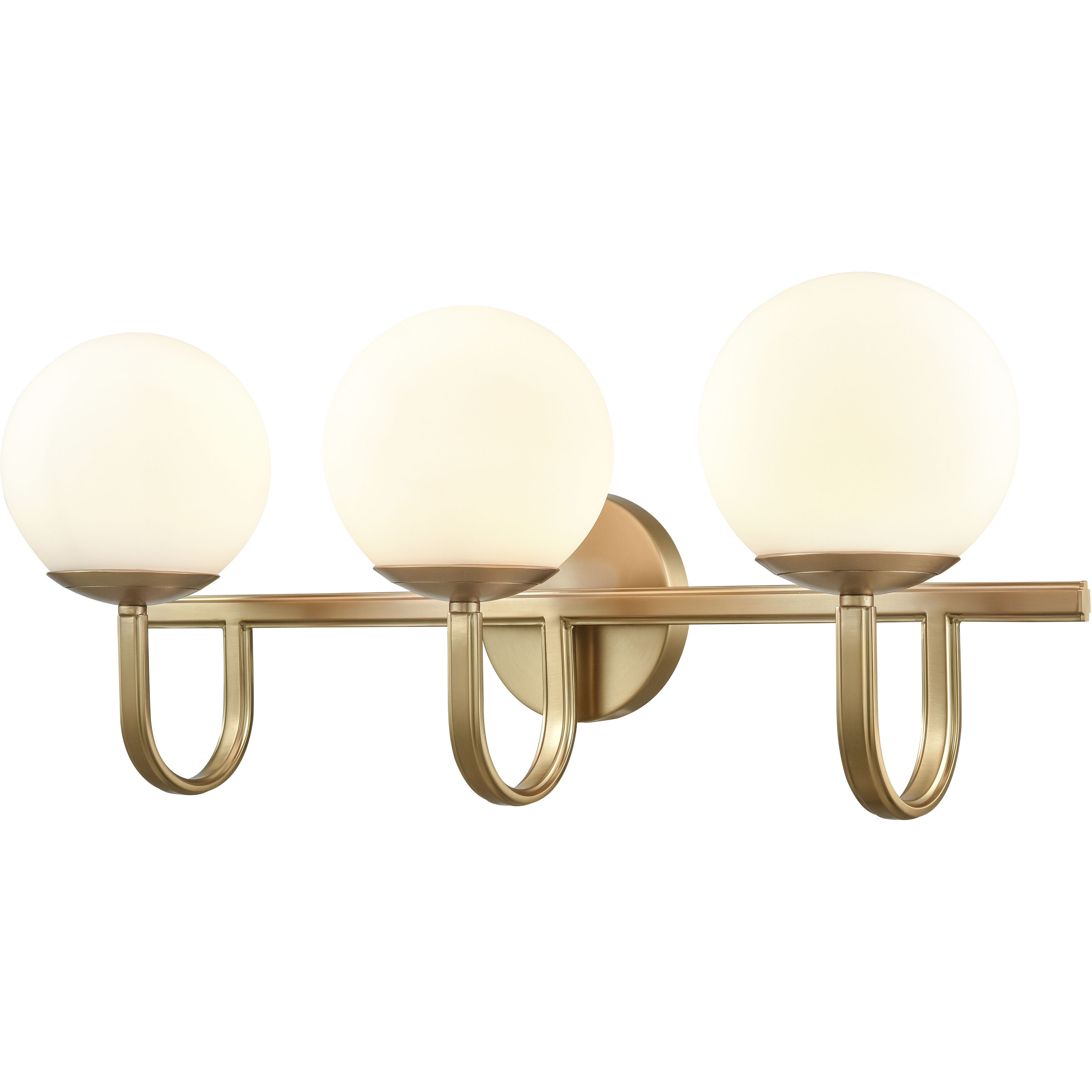 Caroline 3 Light 24 inch Brushed Gold Vanity Light Wall Light