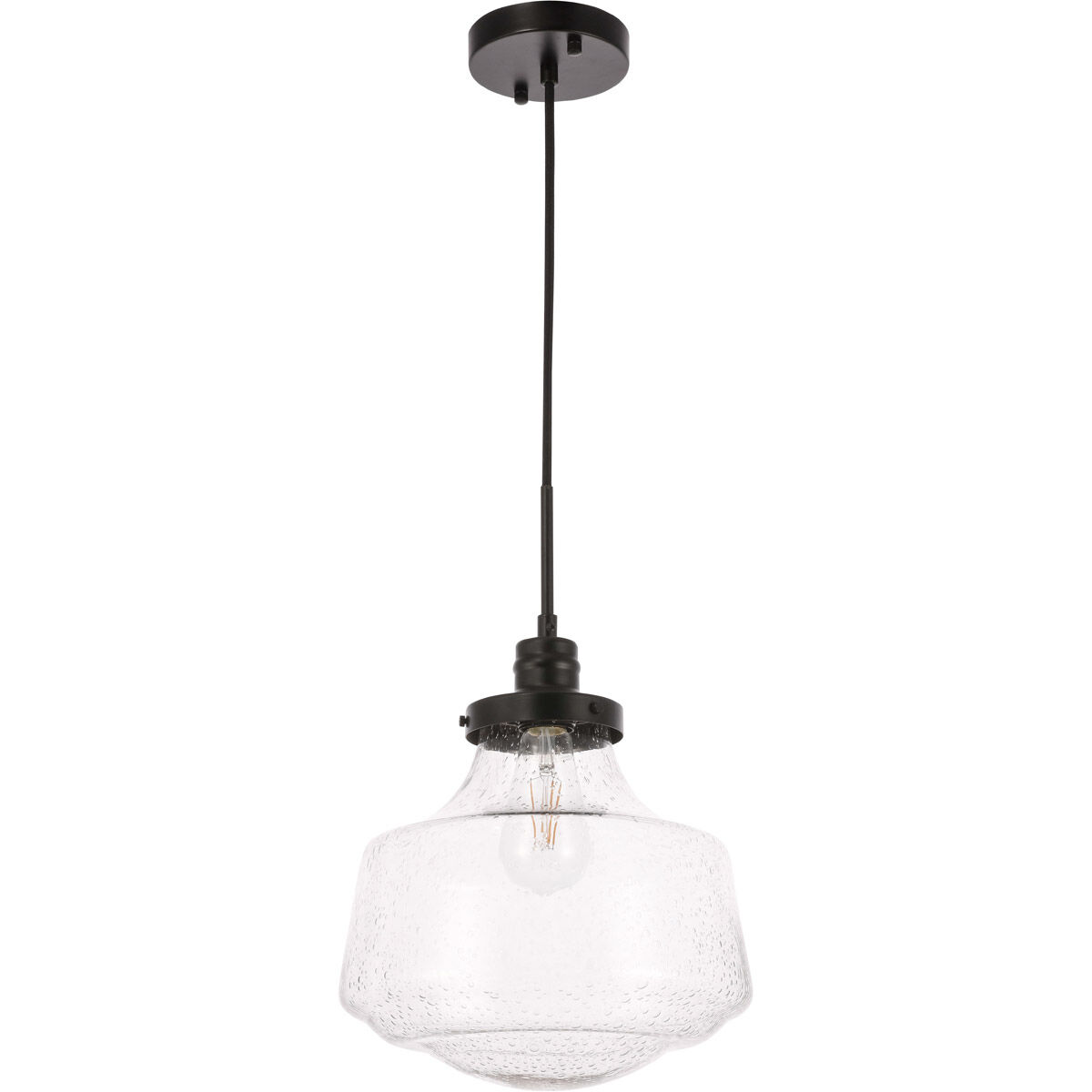 Lyle 1 Light 11 inch Black Pendant Ceiling Light