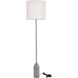 Ines 59.5 inch 40 watt Concrete Gray Floor Lamp Portable Light