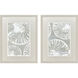 Nautilus Shell Green and Gray Framed Art, Propac
