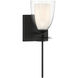 Elowen 1 Light 5.25 inch Dark Matte Black Bath Sconce Wall Light