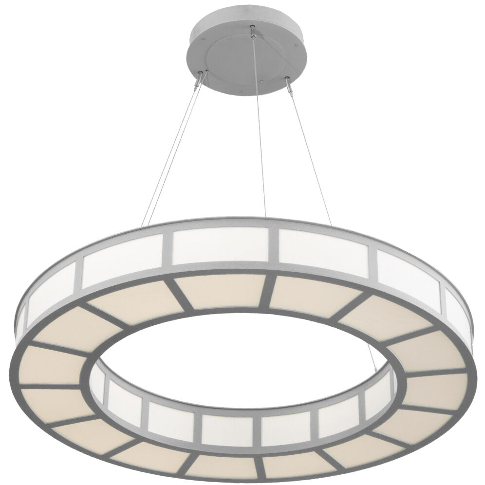Carlyle LED 35.5 inch Matte Black Chandelier Ceiling Light, Metro