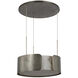 Anne-Marie Barton Armise LED 27.5 inch Mottled Pewter Drum Chandelier Ceiling Light