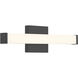 Maxx 18 inch Matte Black Vanity/Bath Bar Wall Light