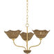 Kehlani 3 Light 24 inch Aged Brass Chandelier Ceiling Light
