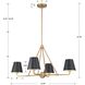 Xavier 4 Light 31.75 inch Vibrant Gold Chandelier Ceiling Light