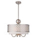 Arabesque 5 Light 18 inch Brushed Nickel Pendant Chandelier Ceiling Light