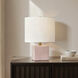 Matilda 18 inch 100 watt Pink Peony Table Lamp Portable Light