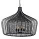 Camila 40 inch Black Chandelier Ceiling Light
