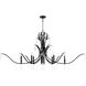 Majesty 8 Light 32 inch Matte Black Chandelier Ceiling Light