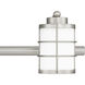 Hazlett 4 Light 31 inch Brushed Nickel Bath Light Wall Light