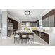 Sonna 2 Light 13.5 inch Matte Black Flush Mount Ceiling Light