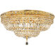 Tranquil 12 Light 24 inch Gold Flush Mount Ceiling Light in Royal Cut