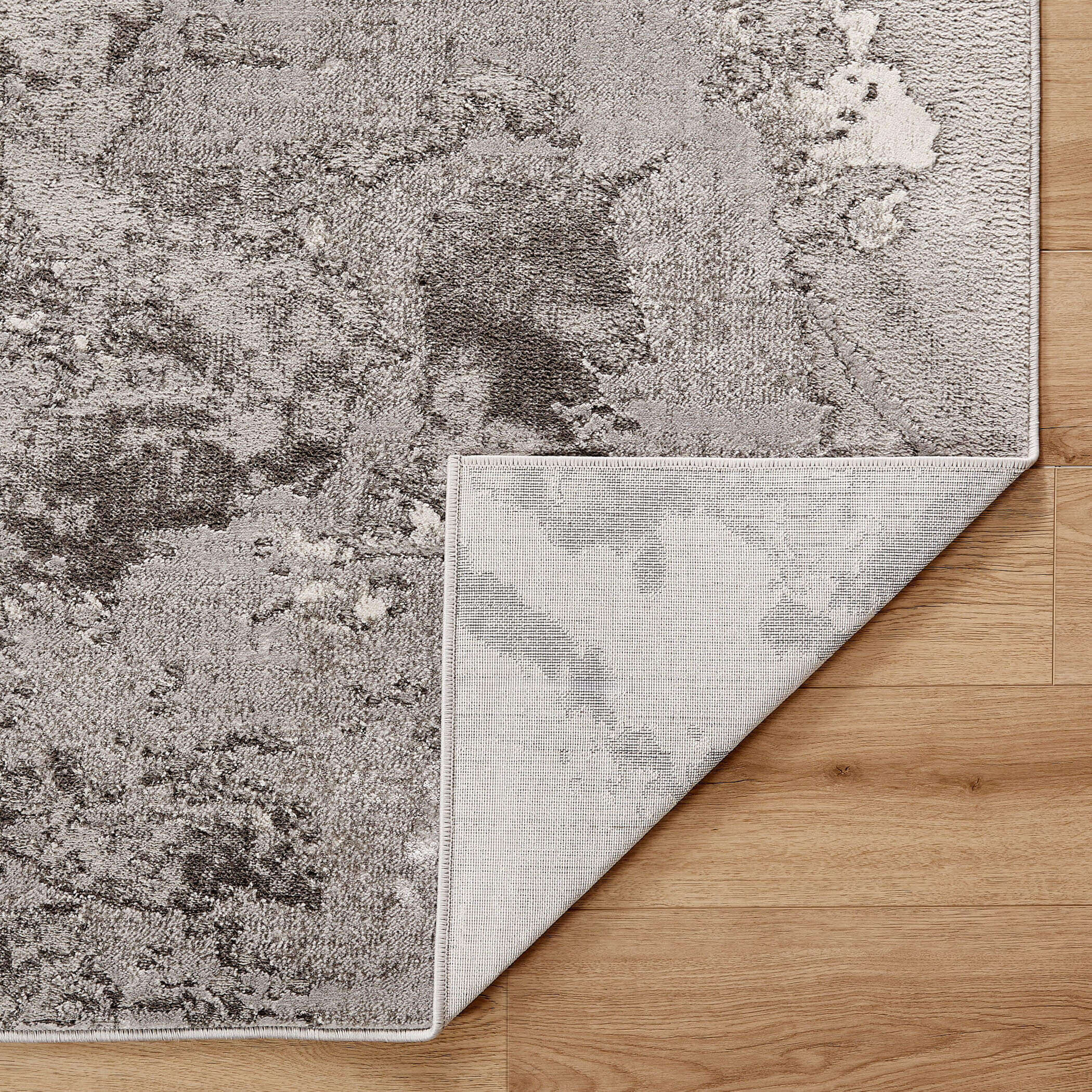 Ayda 36 X 24 inch Black/Grey Rug in 2 x 3