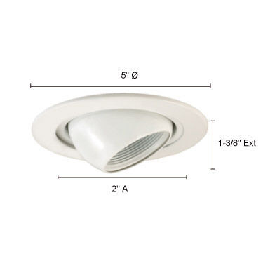 Signature White Recessed Lighting Trim
