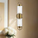 Alora Mood Lancaster 2 Light 3.88 inch Aged Gold Wall/Vanity Light Wall Light