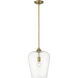 Joliet 1 Light 12 inch Olde Brass Pendant Ceiling Light