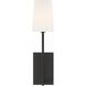 Lena Bath Sconce Wall Light in Black Forged
