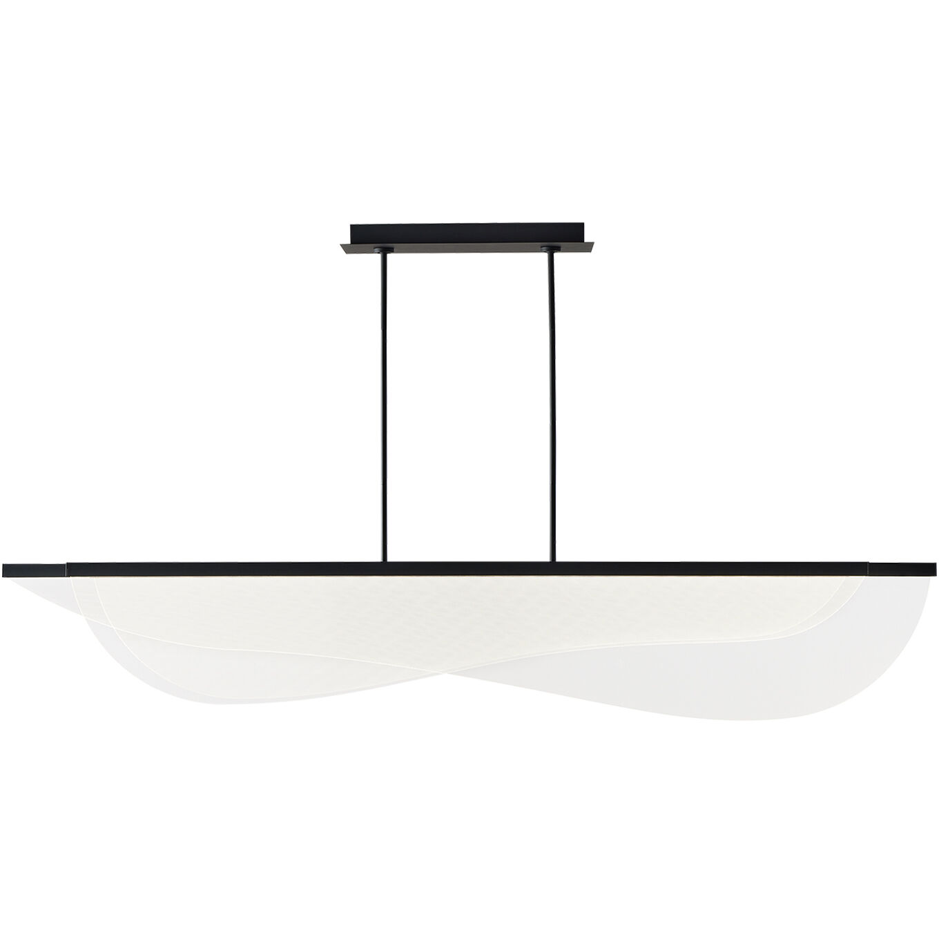 Sean Lavin Nyra LED 72 inch Nightshade Black Linear Suspension Ceiling Light, Integrated LED