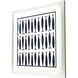 Fish Pattern Blue and Beige and White Framed Art