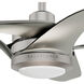 Inez 60 inch Brushed Nickel with Matte Nickel Blades Outdoor Ceiling Fan