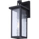 Shana 1 Light 16 inch Black Outdoor Wall Lantern