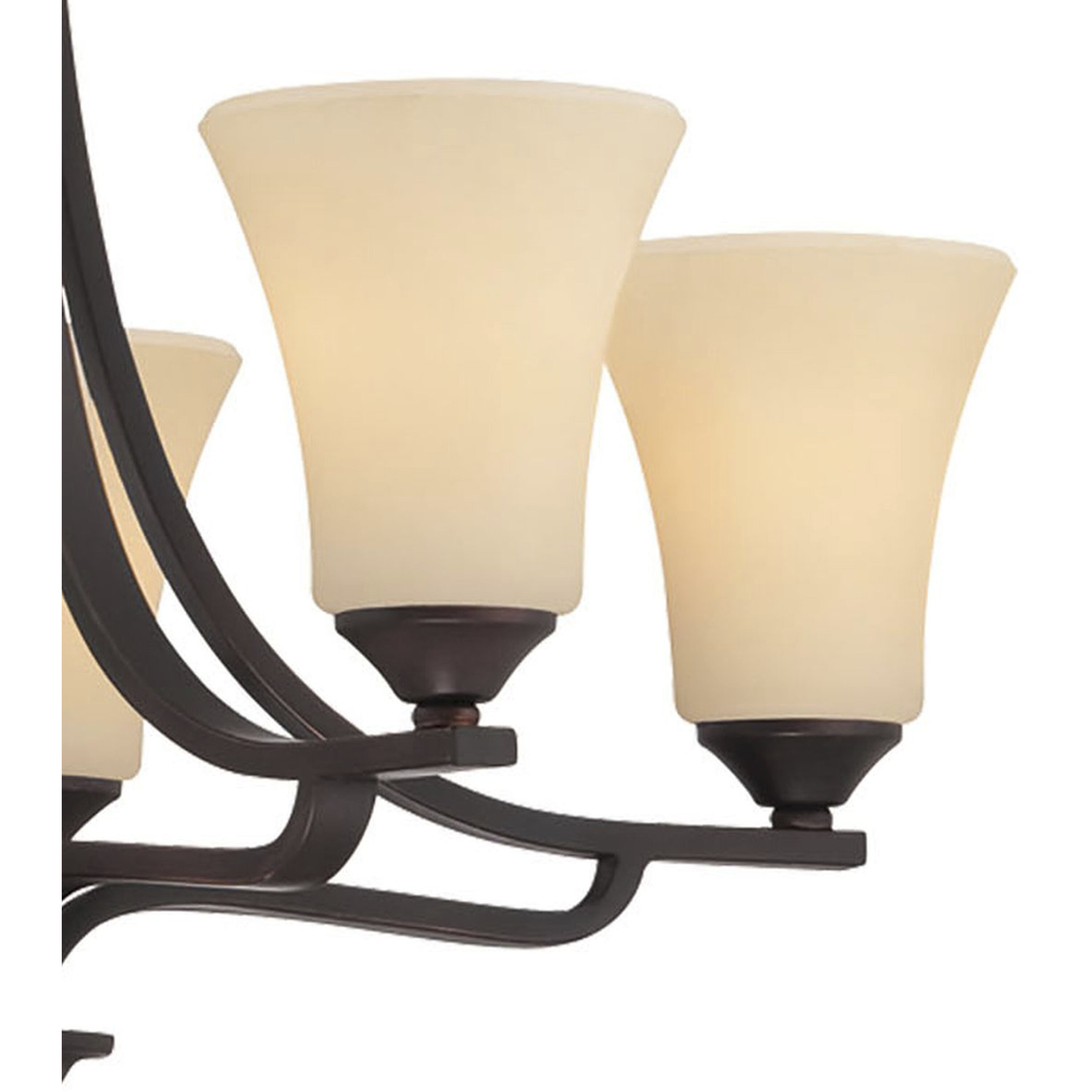 Treme 5 Light 25 inch Espresso Chandelier Ceiling Light