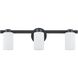 Bedminster 3 Light 24 inch Matte Black Vanity Light Wall Light