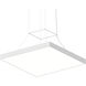 Pi 1 Light 30 inch Satin White Pendant Ceiling Light