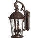 Estate Series Windsor Outdoor Wall Mount Lantern in River Rock, Small