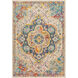 Morocco 36 X 24 inch Dark Blue; Multicolored Rug in 2 x 3