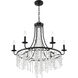Gabrielle 6 Light 28 inch Matte Black Chandelier Ceiling Light
