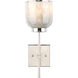 Vapor 1 Light 6 inch Opal & Nickel Wall Sconce Wall Light