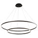 Circulo 2 Light 48 inch Black Pendant Ceiling Light
