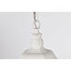 Central Park 3 Light 7 inch White Outdoor Hanging Lantern