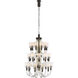Kelly Wearstler Reverie 30 Light 28 inch Clear Ribbed Glass and Bronze Chandelier Ceiling Light