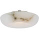Kelly Wearstler Cappello LED 12 inch Alabaster and Polished Nickel Flush Mount Ceiling Light