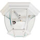 Crown Hill 3 Light 11 inch White Outdoor Flush Mount