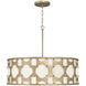 Carter 6 Light 28.5 inch Burnished Gold Indoor Chandelier Ceiling Light