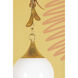 Victoria 1 Light 9 inch Vintage Gold Leaf Pendant Ceiling Light